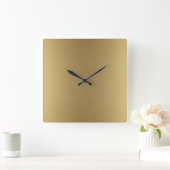 Elegant vast goud vierkante klok (Huis)