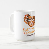 Elegant Venetian Mask Ceramic Mug (Devant gauche)