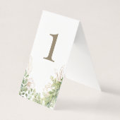 Elégant Verdure Mariage Gold Texte (Front)