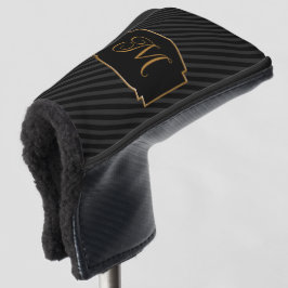 Elegant, verfijnd gestreept monogram golfheadcover