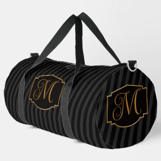 Elegant, verfijnd gestreept monogram plunjezak