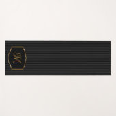 Elegant, verfijnd gestreept monogram yogamat (Voorkant (horizontaal))