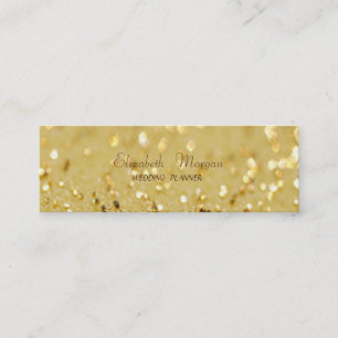 Elegant Verfijnd Modern Glitterend Bokeh Mini Visitekaartje