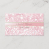 Elegant verfijnd modern modern Glitter Bokeh, pare Visitekaartje (Voorkant)
