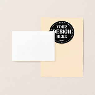 Elegant, verfijnd, strak en minimalistisch folie kaarten