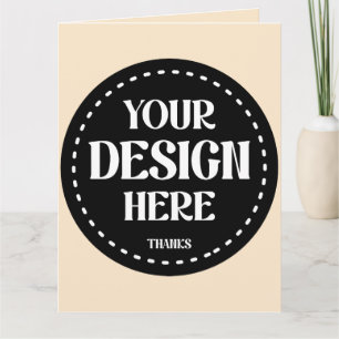 Elegant, verfijnd, strak & minimalistisch bedankkaart