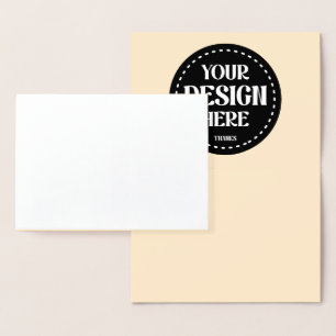 Elegant, verfijnd, strak & minimalistisch folie kaarten