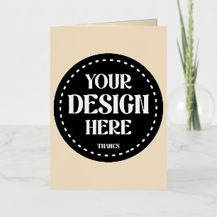 Elegant, verfijnd, strak & minimalistisch folie wenskaart