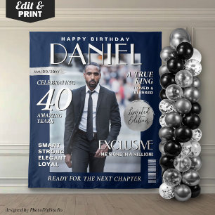 Elegant Verjaardag Achtergrond Custom Magazine Hoe Wandkleed