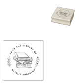 Elegant verlaat aangepaste versie van de bibliothe 	rubberstempel (Gestempeld)
