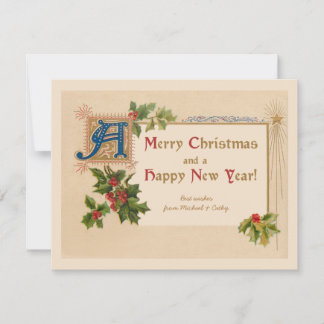 Elegant verlichte kerstkaart
