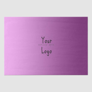 Elegant Verlooproze met Aangepaste Logo Tissuepapier