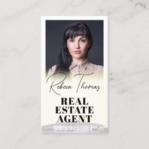 Elegant verloopwit portret visitekaartje