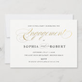 Elegant Verloving Shower by Mail Couples Kaart (Voorkant)