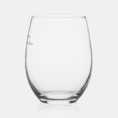 Élégant verre de vin Mariage en acier inoxydable (Gauche)