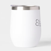 Élégant verre de vin sans pierre personnalisable (Droite)