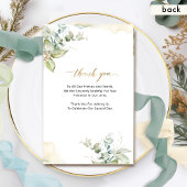 Élégant Vert Aquarelle Programme de mariage plié