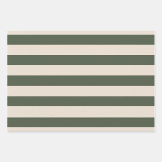 Élégant Vert Beige Joyeux Vacances Papier Envelopp (Devant 2)