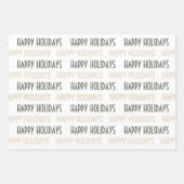 Élégant Vert Beige Joyeux Vacances Papier Envelopp (Devant)