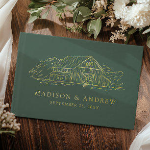 Elegant Vert et or Rustic Grange Mariage photo
