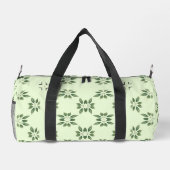 Élégant Vert sur Vert Feuille Motif Duffle sac (Verso)
