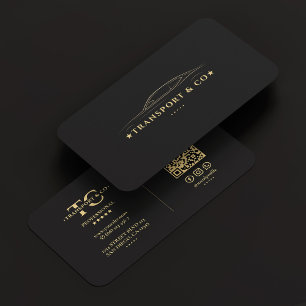 Elegant vervoer autobedrijf Black Modern Visitekaartje