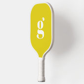 Elegant Vet Monogrammed Initiaal Citriengeel Pickleball Paddle (Links)