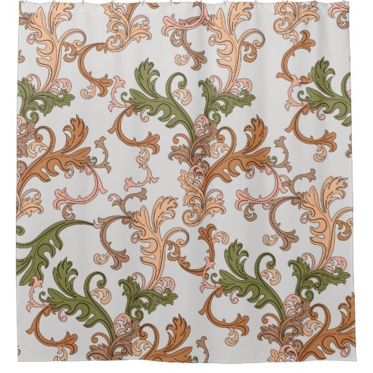 Elegant  Victoriaans Boho achteraan | Douchegordijn (Voorkant)