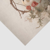 Elegant  Victoriaans Boho Romantisch Zwanen Tissuepapier (Detail)