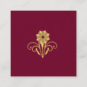 Elegant Victoriaans bruiloft Dank je Informatiekaartje (Achterkant)