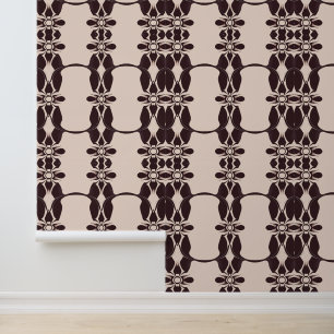Elegant Victoriaans Damask: Classic Dark Chocolate Behang