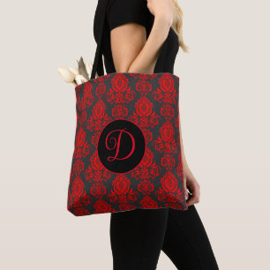 Elegant, , Victoriaans Damask gepersonaliseerd Draagtas