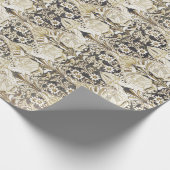 Elegant  Victoriaans Floral Pattern Cadeaupapier (Hoek)