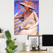 Elegant Victoriaans Lady Decor Art Poster Summerti (Thuiskantoor)