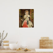 Elegant Victoriaans meisje Poster (Keuken)