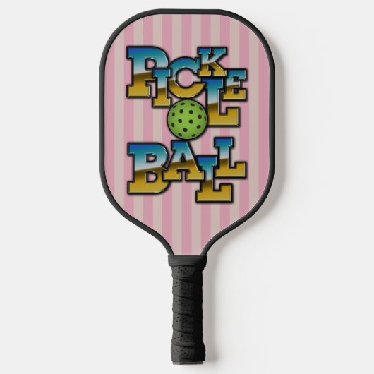 Elegant Victoriaans Pickleball tekst ontwerp Pickleball Paddle (Voorkant)