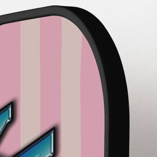 Elegant Victoriaans Pickleball tekst ontwerp Pickleball Paddle (Links Detail)