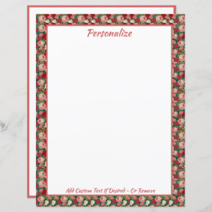 Elegant Victoriaans rood roze rozen