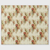 Elegant  Victoriaans Roos Floral Pattern Gift Cadeaupapier (Vlak)