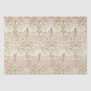 Elegant Victoriaans Roos Gold Floral Pattern Tissuepapier