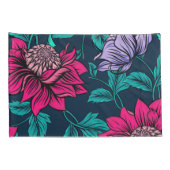 Elegant Victoriaans  Roze Floral Artwork | Kussensloop (Achterkant-Rechts)