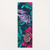 Elegant Victoriaans  Roze Floral Artwork | Yogamat (Voorkant)