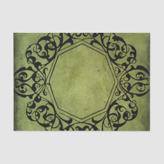 Elegant Victoriaans stijlontwerp Tissuepapier (Voorkant)