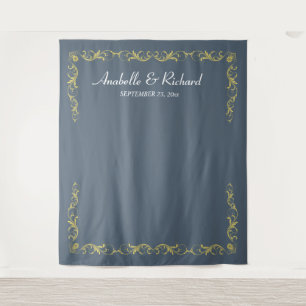 Elegant Victoriaans Weddenschap Foto Booth Backdro Wandkleed