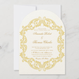Elegant Victoriaans Wedding Kaart