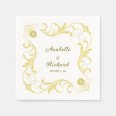Elegant Victoriaans Wedding Servet (Voorkant)