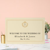 Elégant vieil argent Crest - ivoire et Mariage or (Mariage)