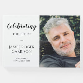 Elegant viering van het leven met foto gastenboek