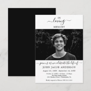 Elegant viering van het levensonderhoud met foto's kaart