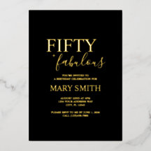 Elegant Vijftig en fantastisch 50ste verjaardagsfe